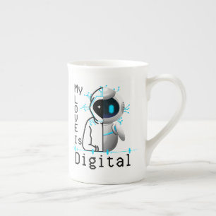 My Love is Digital.w Bone China Mug