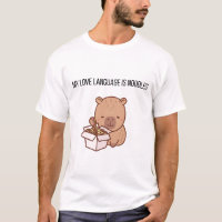 My Love Language Is Noodles | Kawaii Capybara Grap