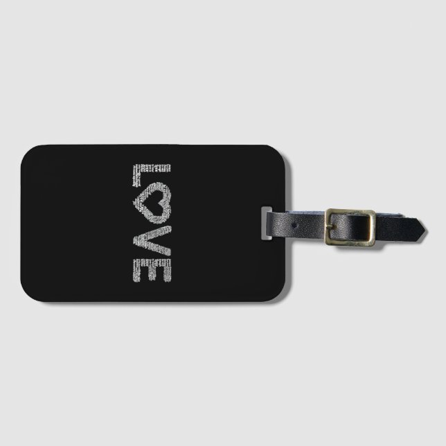 My Love Luggage Tag (Front Horizontal)