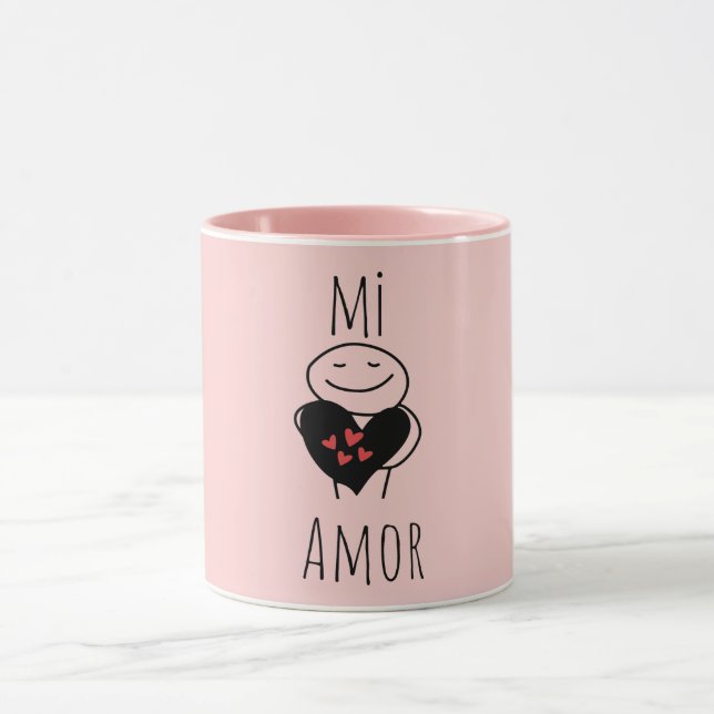 "My Love" (Mi Amor) - Mug photo-cadeau (Centre)