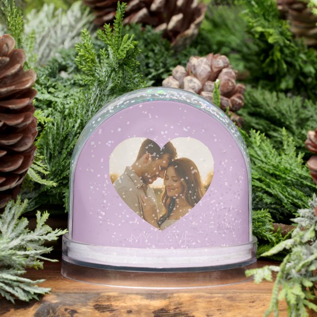 My love Minimal couple custom Snow Globes Snowglobe (Winter)