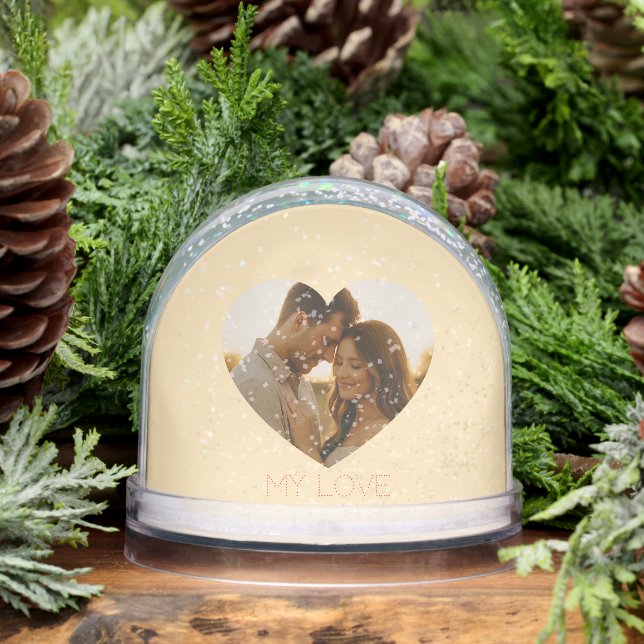 My love Minimal couple custom  Snowglobe (Winter)