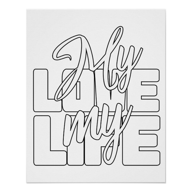 My Love My Life Poster (Front)