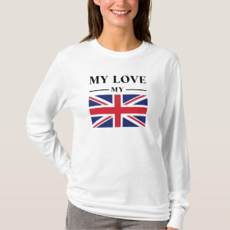 My Love UK Drapeau graphique T-shirt