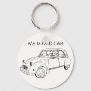 My loved to car: Citroën 2 CB Keychain