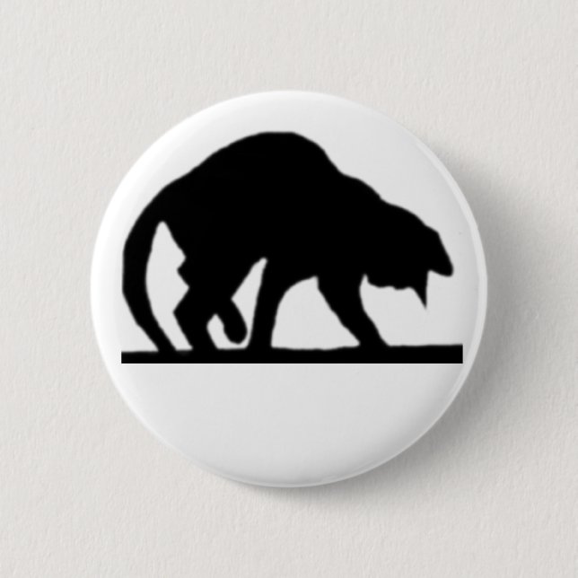 My Lucky Black Cat 2 Inch Round Button (Front)