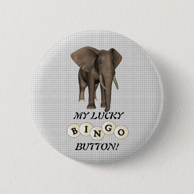 MY LUCKY BUTTON! 2 INCH ROUND BUTTON (Front)