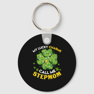 My Lucky Charms Call Me Stepmom Patricks Day Keychain