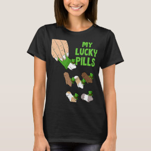 My Lucky Pills Hamster St Patricks Day Cute Hammy  T-Shirt
