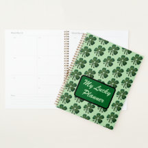 My Lucky Planner Green Shamrock 2025