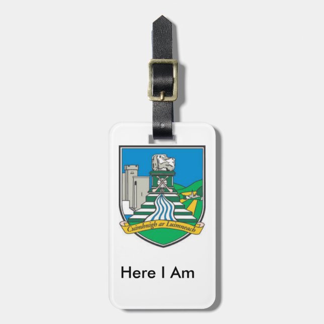 My Luggage Personalised Limerick County ID Tag (Front Vertical)