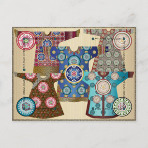 My Mah Jongg Coat 05 : Carte postale personnalisab