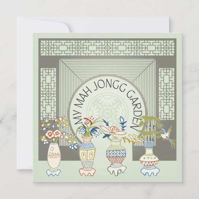 My Mah Jongg Garden Flat Card (Front)