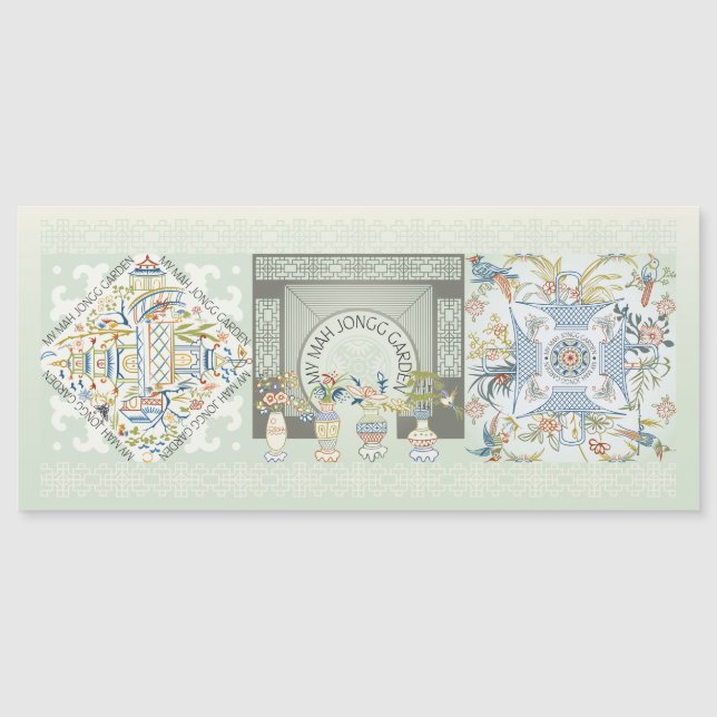 My Mah Jongg Garden Magnetic Card (Front)