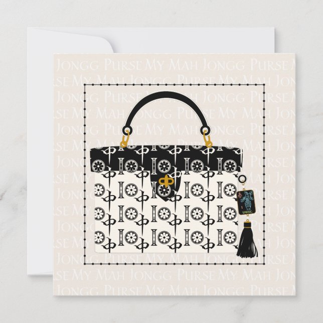 My Mah Jongg Purse Flat Card (Front)
