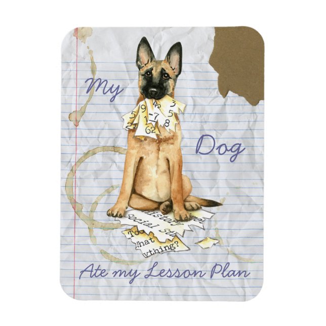 My Malinois Ate My Lesson Plan Magnet (Vertical)