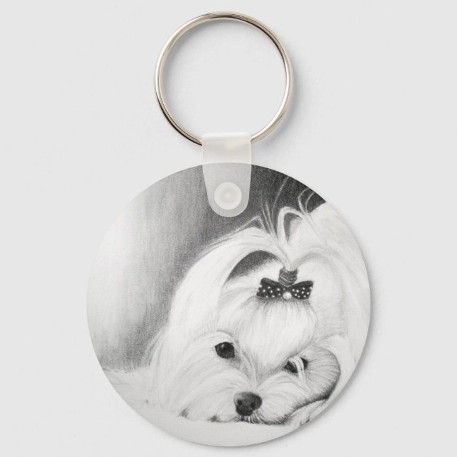 My Maltee Keychain (Front)