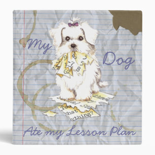 My Maltese Ate My Lesson Plan Binder