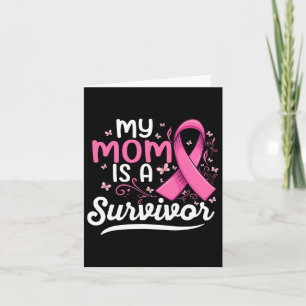 My Mama Is A Survivor Support Mom Breast Cancer  Card