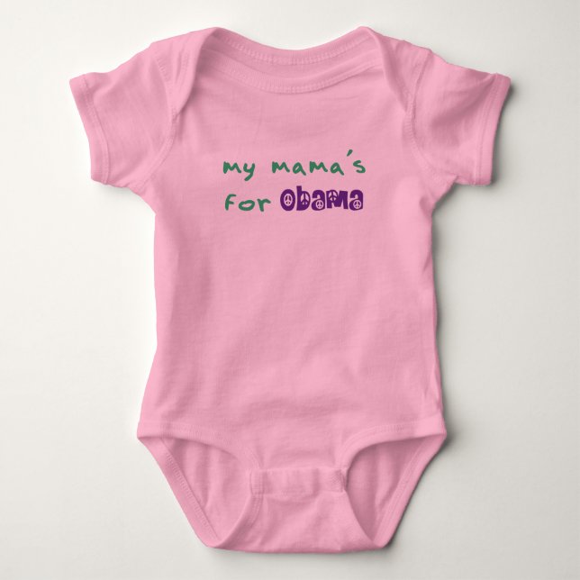 My Mama's For Obama Bodysuit (Front)