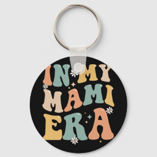 My Mami Era Lover Groovy Retro Mom Funny Mothers D Keychain