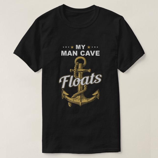 My Man Cave Floats Boat Wife's Sailor T-Shirt (Design Front)