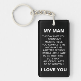 My Man - Missing Piece Keychain