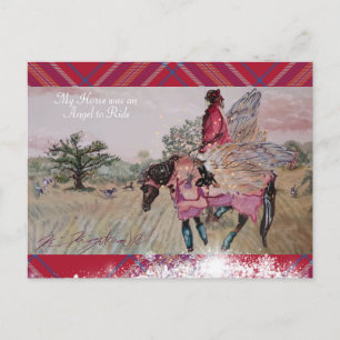 MY MARE WAS AN ANGEL TO RIDE Postcard