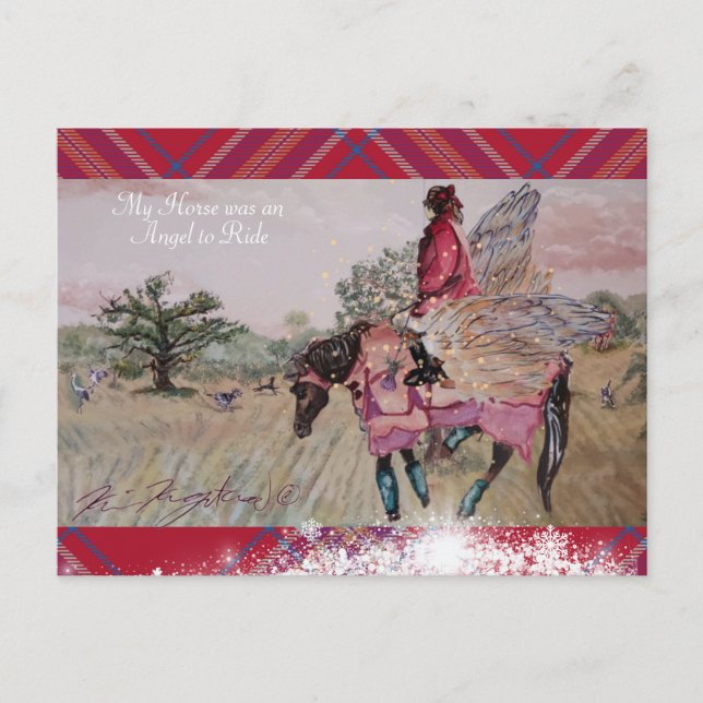 MY MARE WAS AN ANGEL TO RIDE Postcard (Front)