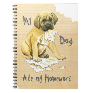 My Mastiff Ate My Homework Notebook