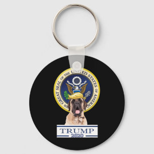 My Mastiff For Trump Keychain