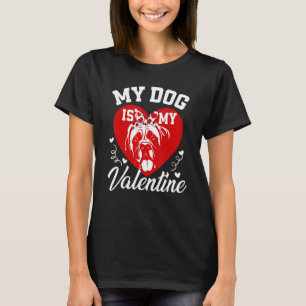 My Mastiff Is My Valentine Dog  Valentines Day T-Shirt