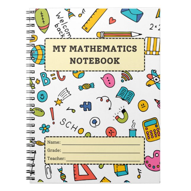 My mathematics  notebook (Front)