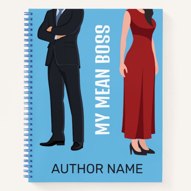 My Mean Boss Book Cover Inspiration Notebook (Front)