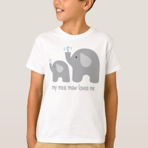 My Mee Maw Loves Me - Elephant Shirt for Kids