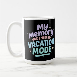 My Memory Has Entered Vacation Mode Pastel Design Coffee Mug