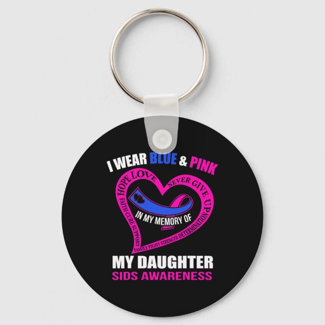 My Memory Of My Daughter Sids Awareness  Keychain (Front)