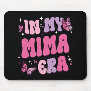 My Mima Era Funny Butterfly Groovy Retro Mothers D Mouse Pad