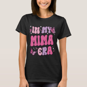 My Mima Era Funny Butterfly Groovy Retro Mothers D T-Shirt