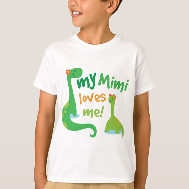 My Mimi Loves Me Dinosaur T-Shirt (Front)