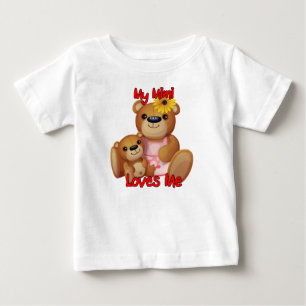 My Mimi Loves Me Teddy Bear Baby T-Shirt
