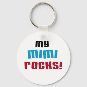 My Mimi Rocks T-shirts and Gifts Keychain