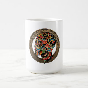 My Mind Is A Universe Vintage Psychedelic Silhouet Coffee Mug
