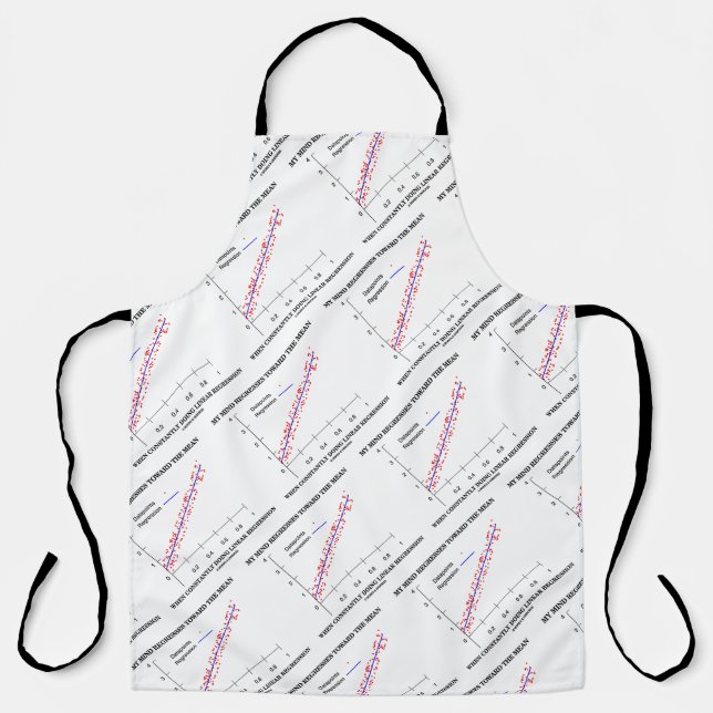 My Mind Regresses Toward Mean Linear Regression Apron (Front)