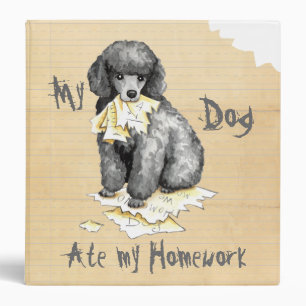 My Miniature Poodle Ate My Homework Binder