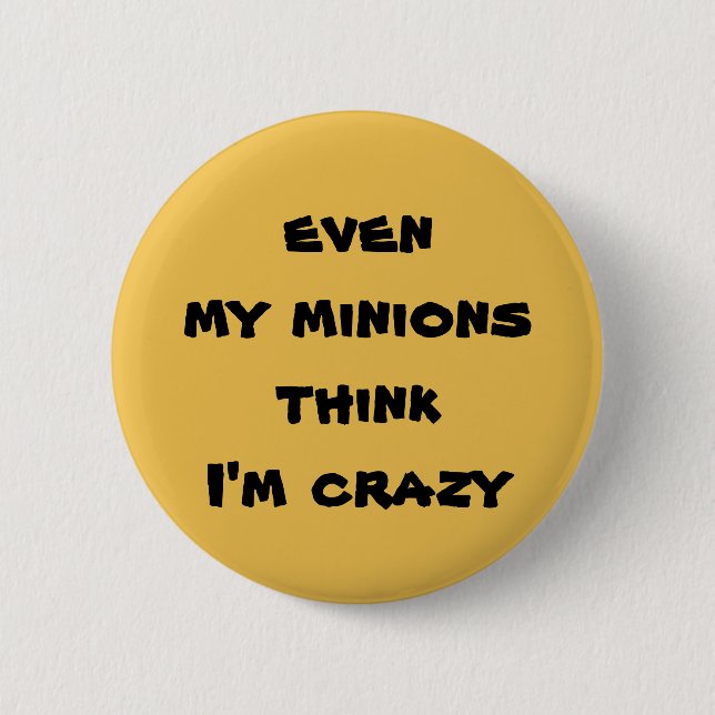 my minions 2 inch round button (Front)