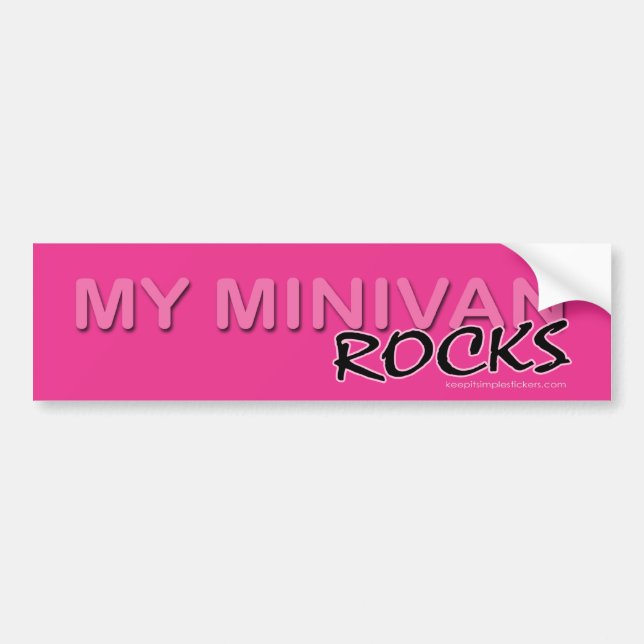 My Minivan ROCKS! Bumper Sticker (Front)