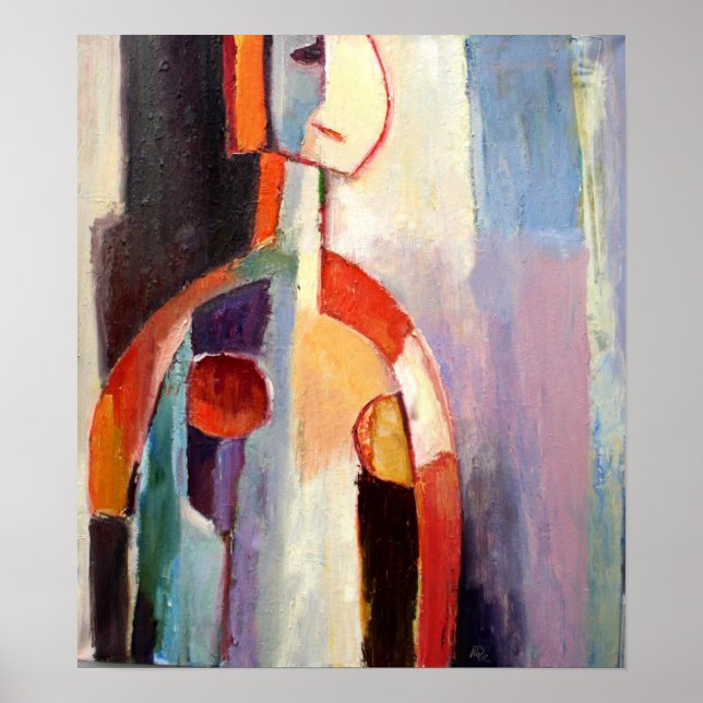 My Modern Abstract Figure Painting Poster (Front)