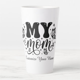 My Mom Aesthetic Butterfly Mother’s Day Latte Mug
