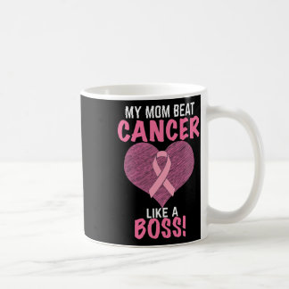 My Mom Beat Breast Cancer - Survivor Awareness  Coffee Mug